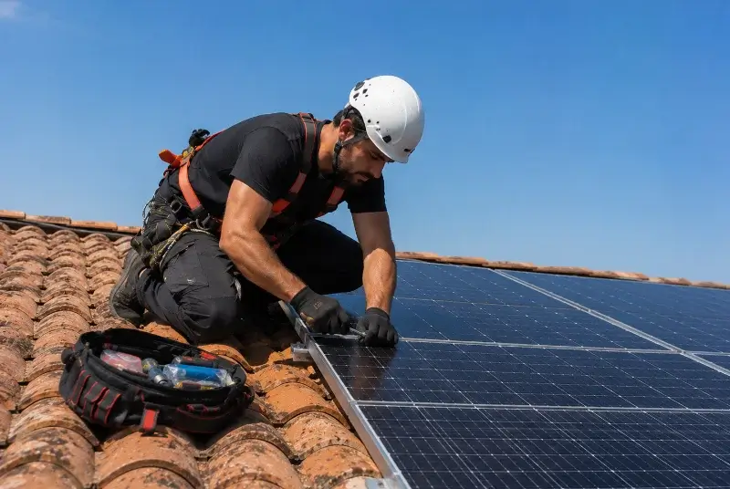 Maintenance et monitoring de panneaux solaires à Quilly