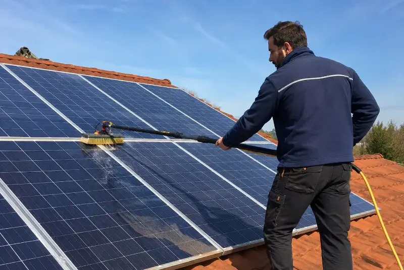 Nettoyage et entretien de panneaux solaires à Quilly